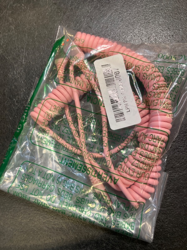 Photo 1 of Coiled USB A to USB C Cable for Car [2-Pack, 6ft], USB Type C Cable Fast Charging, iPhone USB-C Charger Cable Compatible with iPhone 17/16/15/Plus/Pro/Pro Max/Samsung Galaxy A10e A20 A50 S20 S10E-Pink