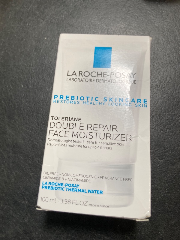 Photo 1 of La Roche-Posay Toleriane Double Repair Face Moisturizer, Daily Moisturizer Face Cream with Ceramide and Niacinamide for All Skin Types, Oil Free, Fragrance Free