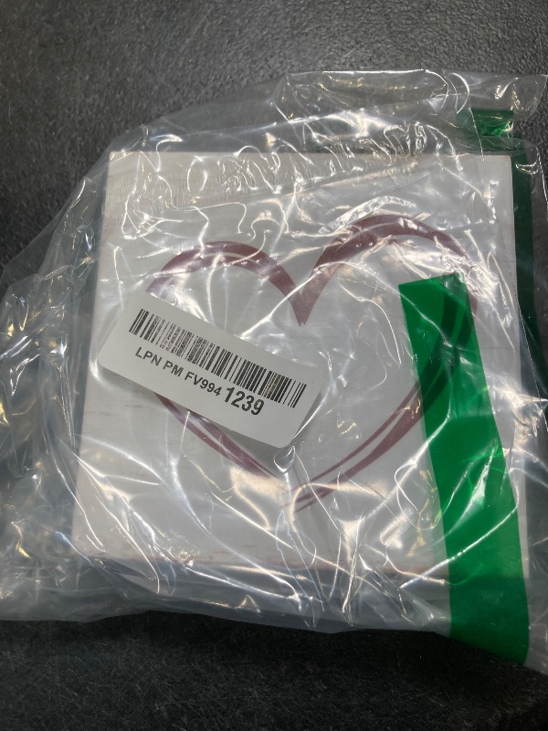 Photo 1 of Valentines Decor Valentines Day Decorations Rustic Heart Wooden Sign Home Bedroom Decor for Desk Table Shelf 5 x 5 Inches