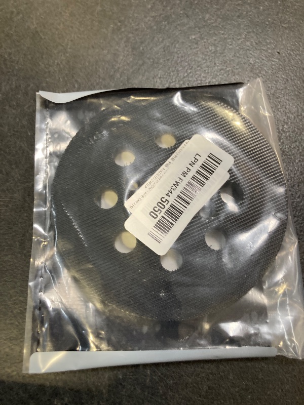 Photo 1 of 5" Hook and Loop Sander Pad for Ridgid R2600, R2601 Random Orbit Sanders -5 Inch 8 Hole Replacement Sanding Pad for Part Number 300527002 - with Extra Hard Backing - 1 Pack