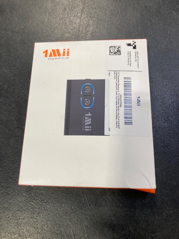 Photo 1 of 1Mii Bluetooth 5.3 Transmitter Receiver for TV to Wireless Headphones, Dual Link aptX Adaptive/Low Latency/HD Audio, Aux Bluetooth Audio Receiver Adapter for Home Stereo, Airplane, Boat, Gym