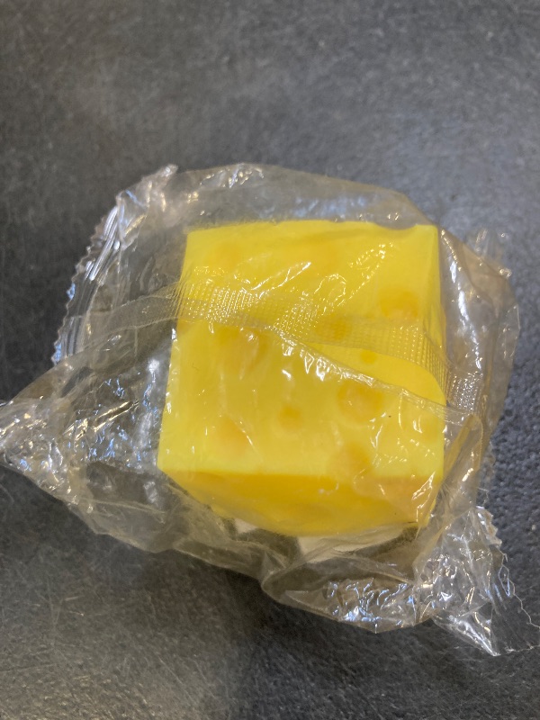 Photo 1 of ?Yellow Cheese Squeeze Toy,Soft Novelty Toy, Rebounding Sensory,Help for Relax,Focus, Sensory Cheese for & Adults, Food Theme Cheese Cubes Squishy Toys,Stress Balls for Adults (?Yellow 1)