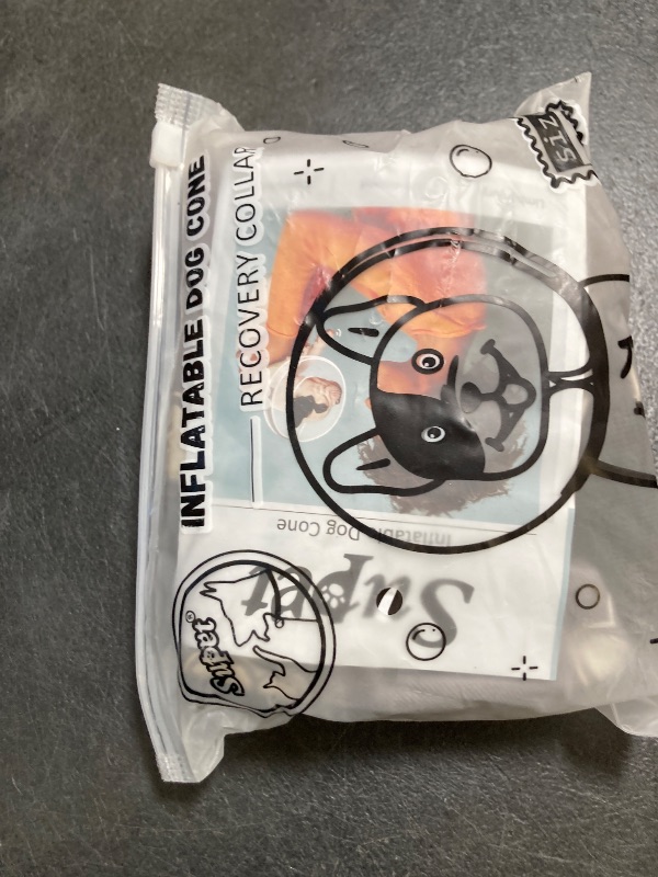 Photo 1 of Supet Inflatable Dog Cone Collar for Large Medium Small Dogs, Soft Cone Collar for Dogs Cats, ECollar Doggie Neck Donut Dog Cone Alternative After Surgery