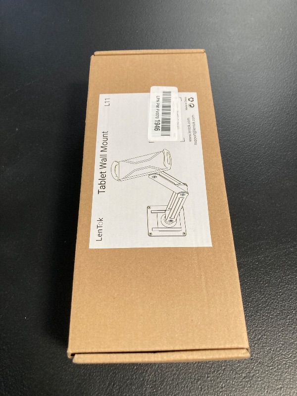 Photo 1 of **********DAMAGED*******
LenTok Tablet Wall Mount for iPad with Quick Release, Foldable Lighweight Metal Wall Tablet Holder with Adjustable Arm, Compatible with 4-11'' iPad Galaxy Tab Kindle