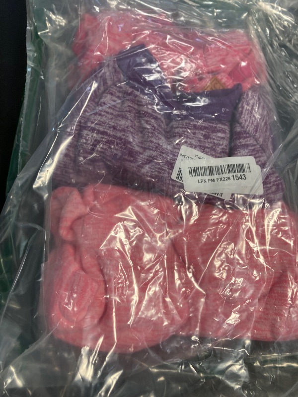 Photo 1 of 3 Pack Dog Sweaters for Small Dogs Girl Boy Winter Fleece Clothes Warm Soft Dog Sweatshirt Outfit for Dogs Cats Pet Apparel - L