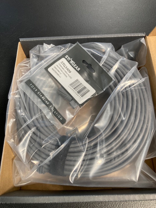 Photo 1 of STARGEAR Starlink Cable Gen 3 45M/147FT, Starlink Gen 3 Cable for Starlink Standard V3/REV 4, 24AWG Extension Replacement Starlink Ethernet Cables Satellite Internet Kit Waterproof Outdoor