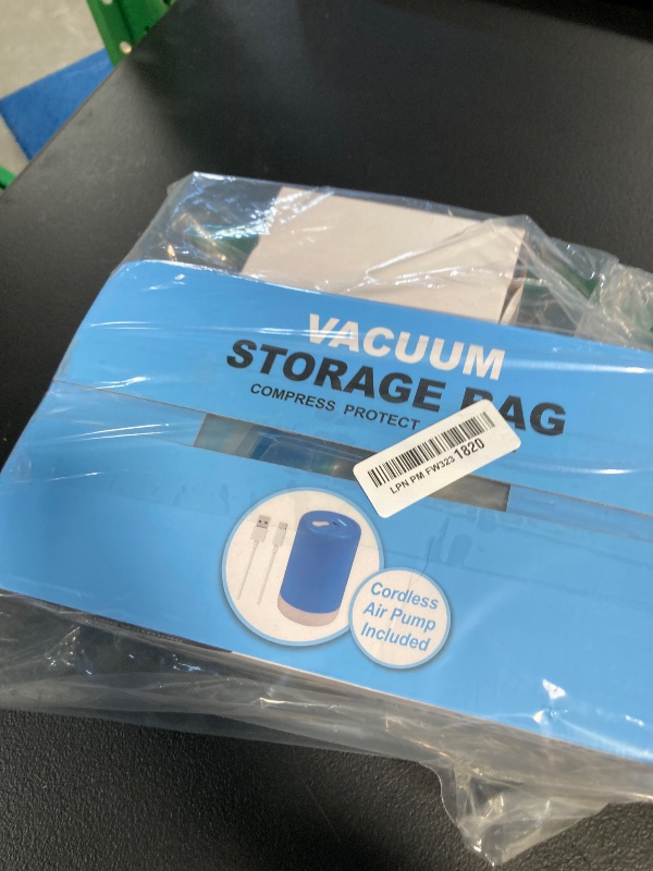 Photo 1 of Cozy Essential Travel Vacuum Storage Bags with Rechargeable Cordless Electric Pump, Space Saver Bags for Luggage, Suitcase, Carry-On, for Clothes, Blankets, Comforters, Pillows, 12 Combo