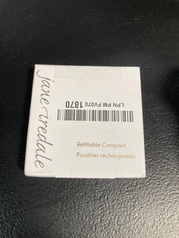 Photo 1 of Iredale Refillable Compact | Aluminum Shell & Magnetic Closure | Interior Mirror for On-The-Go Use | Compatible with all Powder Refills | White