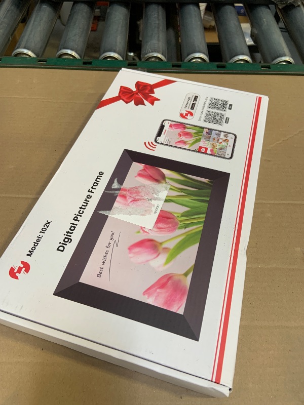 Photo 1 of BIGASUO Digital Picture Frame, 10.1" Frameo Digital Frame WiFi with 32GB Memory, 1280x800 IPS Touch Screen, Send Photos/Videos from Your Phone Anywhere, Photo Gifts for Parents and Grandparents