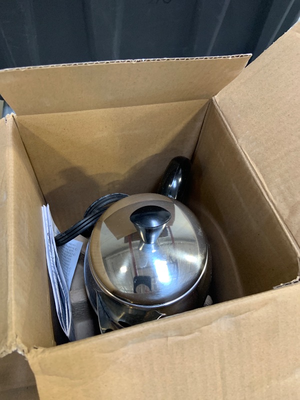 Photo 1 of Farberware Electric Coffee Percolator, FCP240, Stainless Steel Basket, Automatic Keep Warm, No-Drip Spout, 4 Cup, Black/Silver