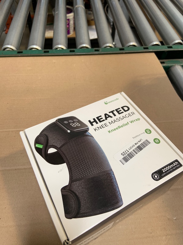 Photo 1 of 3-in-1 Knee Massager for Pain Relief with Heat, Portable Heated Knee Brace with Extension Strap for Knee, Elbow & Shoulder, Cordless Rechargeable Electric Massagers for Joint Comfort (Single)