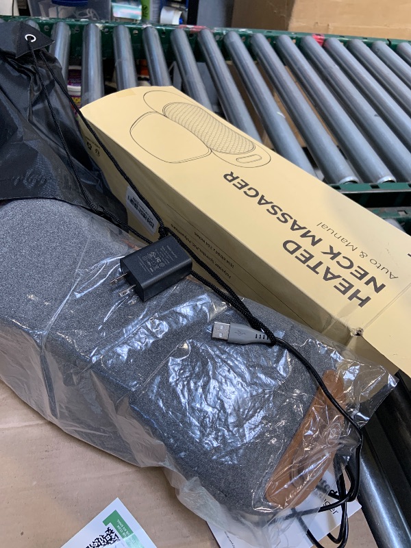 Photo 1 of 3-in-1 Neck Massager for Pain Relief Deep Tissue with Heat, Portable Memory Foam Cervical Massager Pillow with Traction for Neck Hump Comfort & Shoulder Relaxation at Home/Office/Travel (Corded)