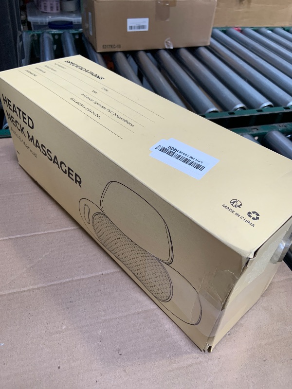 Photo 1 of 3-in-1 Neck Massager for Pain Relief Deep Tissue with Heat, Portable Memory Foam Cervical Massager Pillow with Traction for Neck Hump Comfort & Shoulder Relaxation at Home/Office/Travel (Corded)