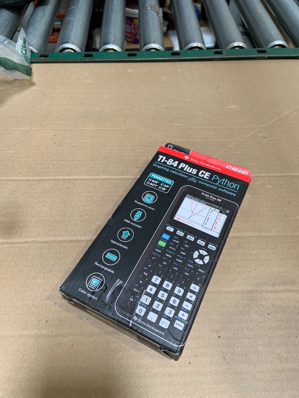 Photo 1 of Texas Instruments TI-84 Plus CE Color Graphing Calculator, Black