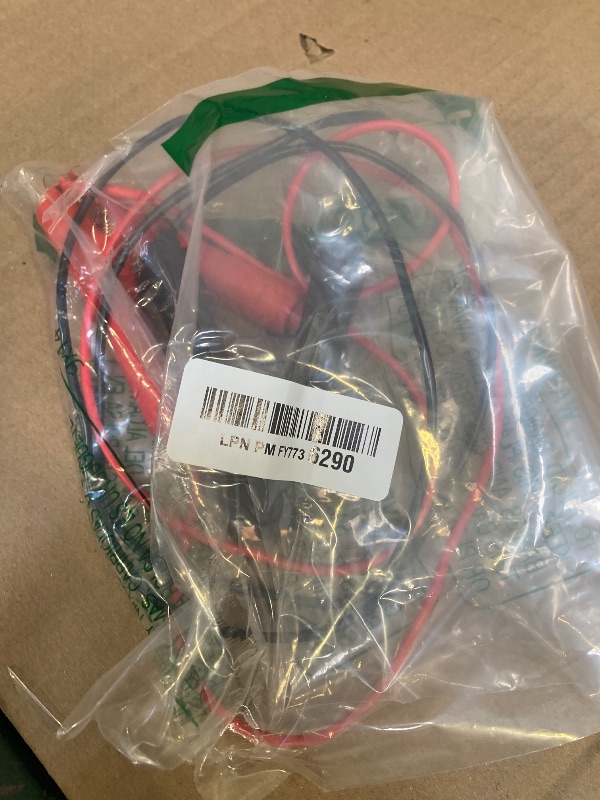 Photo 1 of 2 Pcs 30A-50A Alligator Clips Booster Jumper Cable 13 AWG 3.3FT Automotive Battery Jumper Cables for Car Battery Charging Charger, 6 mm Tinned Copper Terminal