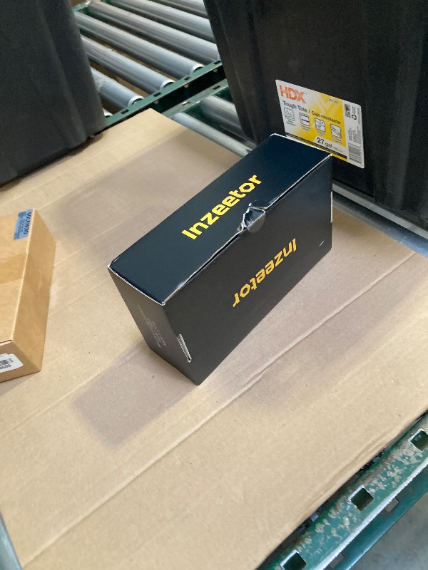 Photo 1 of Inzeetor 150 PSI Tire Inflator Portable Air Compressor, 12V DC Auto Shutoff Air Pump with Digital Pressure Gauge and Emergency LED Light for Car Tires, Bicycle & Balloons, Black