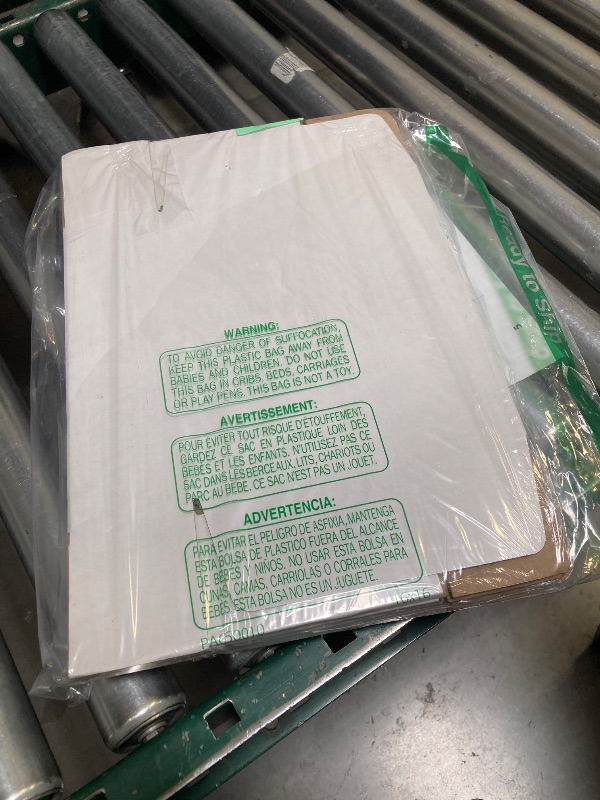 Photo 1 of 10"x8"x3" Shipping Boxes Set of 5, White Corrugated Cardboard Box Literature Mailer