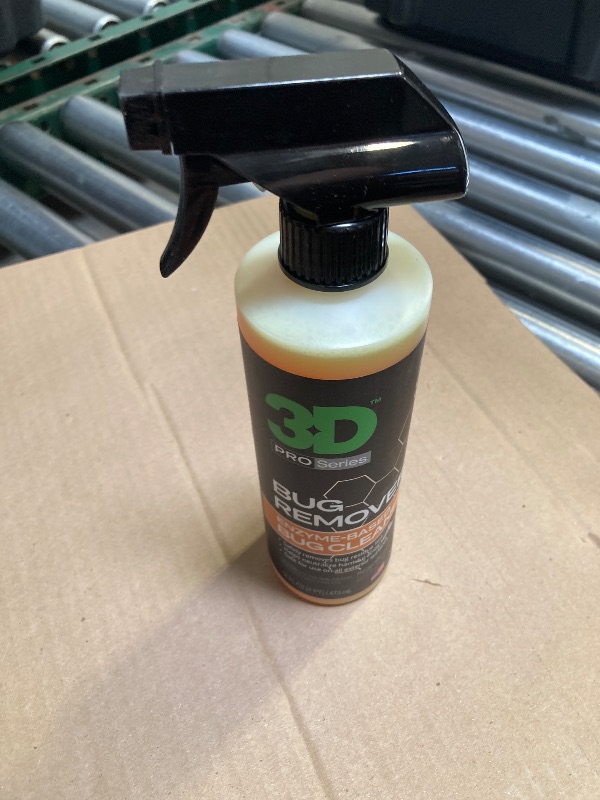 Photo 1 of 3D Bug Remover - All Purpose Exterior Cleaner & Degreaser to Wipe Away Bugs on Plastic, Rubber, Metal, Chrome, Aluminum, Windows & Mirrors, Suitable for use on Car Paint, Wax & Clear Coat