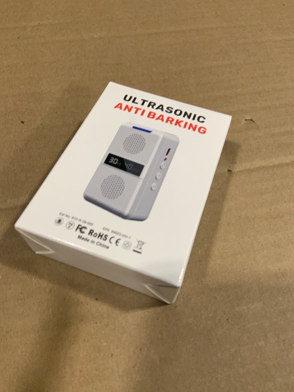 Photo 1 of HUHUWOW Type-C Rechargeable Anti Barking Device for Dogs, Adjustable Frequency & 30 FT Range Dog Barking Silencer