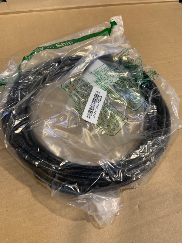 Photo 1 of RELIAGINT 30ft RG6 Coaxial Cable Black, 75 Ohm Coax Cable with F Connector & F81 Double Female Coupler, Low Loss High-Speed TV Antenna Extension Cord for HD TV, Satellite & Dish