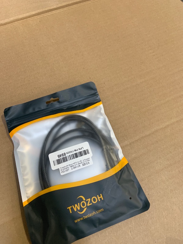 Photo 1 of Twozoh 4K Micro HDMI to HDMI Cable 6.6FT, High-Speed Full HDMI to Micro HDMI Braided Cord Support 3D 4K/60Hz 1080p