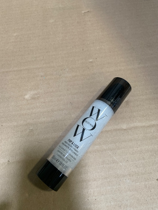 Photo 1 of COLOR WOW Pop + Lock High Gloss Finish – Frizz Control Serum | Prevent Color Fade, Seal Split Ends, and Add Gloss | Get Silky, Shiny Hair!