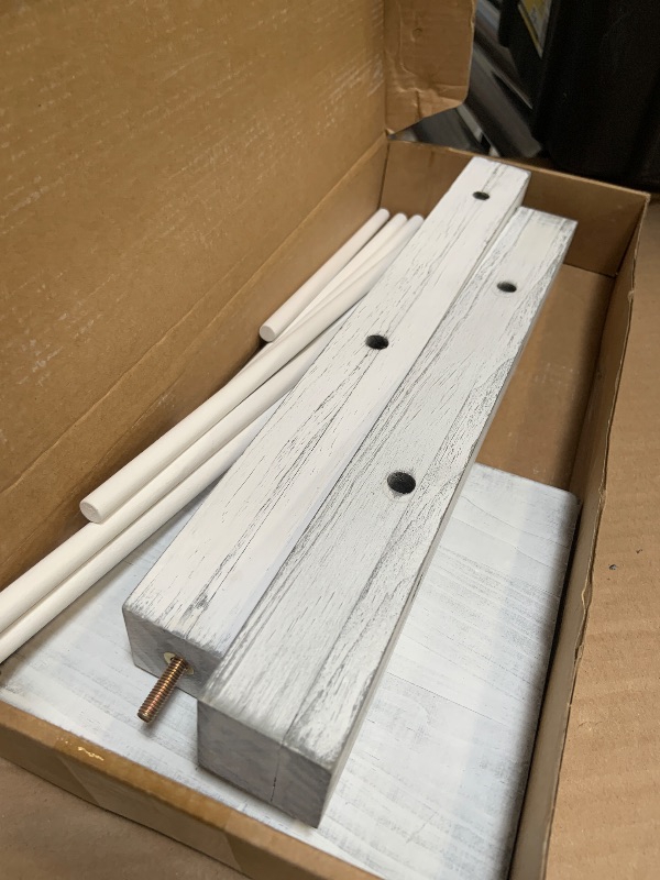 Photo 1 of 32 inch Vintage White Easter Farmhouse Ornament Tree Display Stand Easter Egg Tree Holder Tabletop Decor Wood Rustic Trees for Wedding Anniversary Christmas Birthday Farmhouse Party Home Decoration