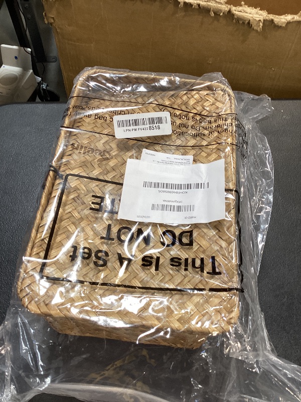 Photo 1 of Geelin Sea Grass Wedding Card Basket With Letter Flag Decorative Wedding Card Woven Post Box Suitable For Baby Showers Birthdays Graduation Ceremonies Bridal Showers(Natural Color,11 Inch)