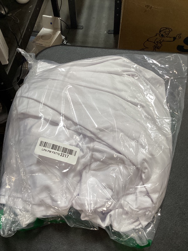 Photo 1 of 7.2 FT Arch Backdrop Cover, White Spandex Round Top Metal Arch Backdrop Stand Cover with Balloon Tie Tool for Wedding Ceremony Baby Shower Gender Reveal Birthday Party Photo Background Decorations