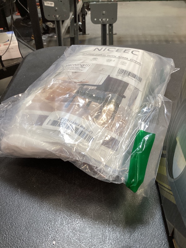 Photo 1 of NICEEC White Spandex Arm Chair Covers for Dining Chairs Super Soft Chair Covers Armchair Easy Fit Chair Cover Set of 1 Washable Chair Protector with Zipper for Kitchen Wedding Party Living Room