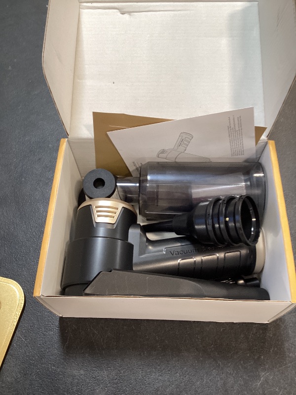 Photo 1 of JONYJ Handheld Car Vacuum Cleaner Cordless, 16000PA Hand Held Vacuum Portable, 2 in 1 Air Duster and Mini Vacuum Cleaner Rechargeable with LED, Multi-Nozzles & Washable Filters for Home Office Car Pet