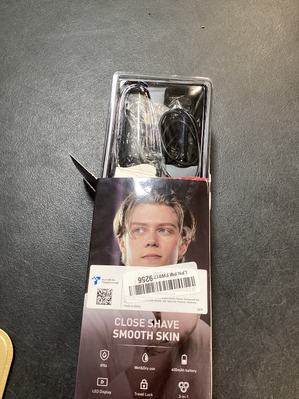 Photo 1 of rategist Cordless Electric Razor for Men: 3-in-1 Shaver for Beard/Nose/Sideburns - IPX7 Waterproof Travel Kit - Precision Blades & Turbo Speed