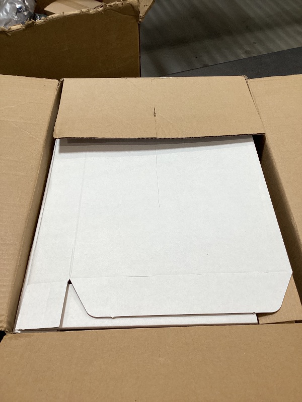 Photo 1 of 25 Pack 13"x10"x2" inch Shipping Boxes White Corrugated Cardboard Box for Small Business, Mailer, Shipping, and Packing