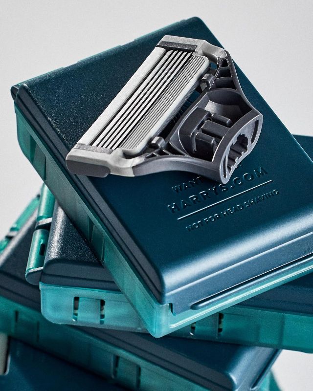 Photo 1 of 2ps only Harry's Original Razor Blades for Men - - Premium Razor Blade Refill Cartridges - German Engineered