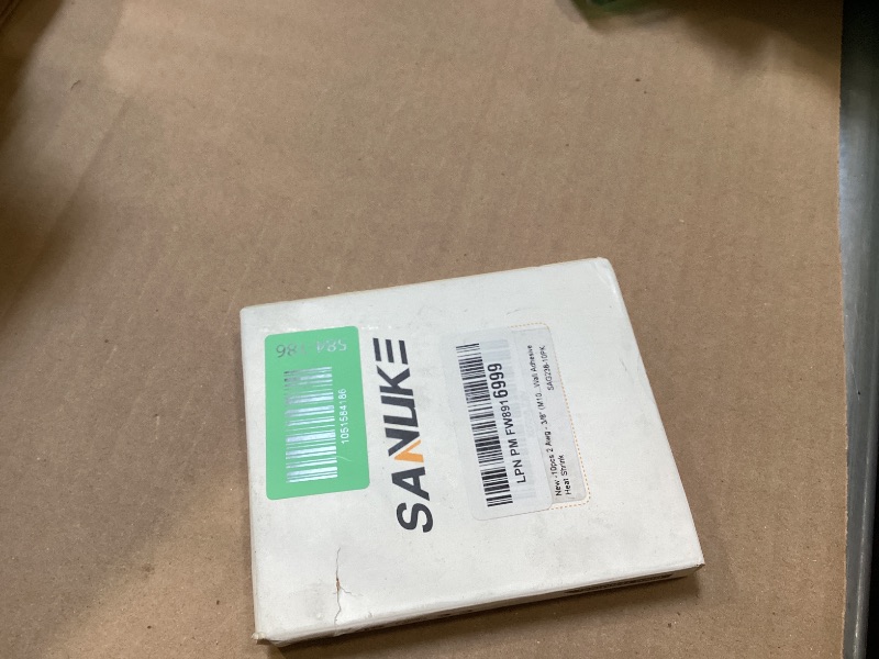 Photo 1 of 10pcs 2 Awg - 3/8" (M10) Sanuke Wire Lugs Ring Terminal Connectors Ends, Heavy Duty Wire Connectors for Battery Cable Lug Wire Electrical Eyelets with 3:1 Dual Wall Adhesive Heat Shrink