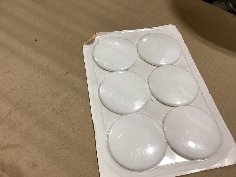 Photo 1 of [3.15"] Door Stoppers Wall Protector, 6 Pcs Large White Silicone Door Bumpers with Strong Thickened Adhesive,Shock Absorbent Door Knobs Wall Protectors to Cover up Damage and Protect Wall Surfaces