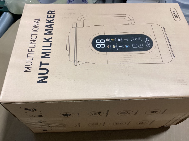 Photo 1 of 10 in 1 Nut Milk Maker Machine, 42oz IMD Screen Almond Milk Maker, Soy Milk Maker with Self-Cleaning, Delay Start, Keep Warm, Boil Water, Automatic Plant-Based Milk Blender for Soybean, Oat, Coconut