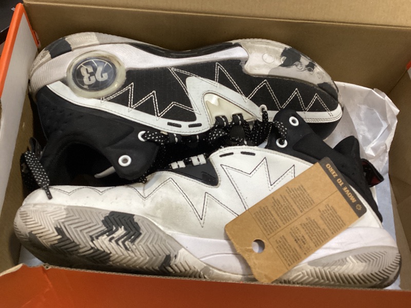 Photo 1 of Nike Men's Precision 8 Mid Basketball Shoes, Black/Black-White-Ice Blue, 14