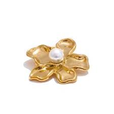 Photo 1 of Flower Pearl Brooch - Oh My Shine!