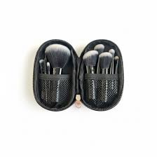 Photo 1 of 16pc Beginner Mineral Makeup STARTER KIT with 10 BRUSH SET (5gm)Sample Size Foundation, Primer, Blush, Bronzer, Setting Powder for Learning, Occasional Use & First Time Users, Travel Size Kit (Cocoa)