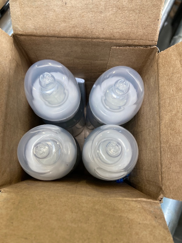 View 2 of Dr. Brown's Natural Flow Anti-Colic Options+ Narrow Baby Bottle, 4 oz/120 mL, with Level 1 Slow Flow Nipple, 0m+, 4 Pack