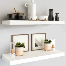 Photo 1 of  16" Bella White Floating Shelves, (2 Pc) 