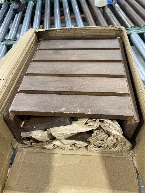 Photo 1 of  Wide 16" Platform, 300 lbs Capacity, Non-Slip Drainage Surface, 6.5" Height Safe Bedside Stool, Bathroom Shower Step