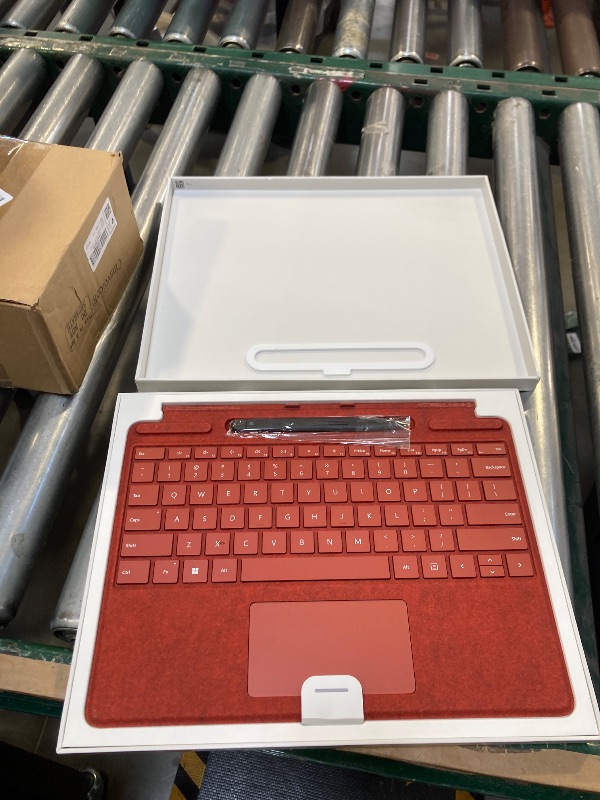 Photo 1 of Pro 10 Signature Keyboard with Slim Pen Compatible with Microsoft Surface Pro 10/11/9 Signature Keyboard with Slim Pen (Poppy Red)