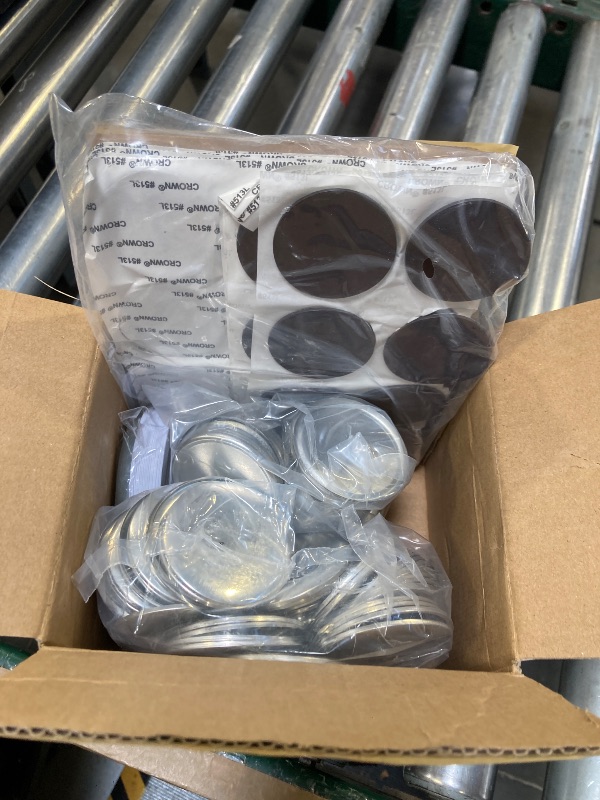 Photo 1 of 100 Sets Button Maker Supplies 58mm/2.25in?Button Parts for Fridge Magnet Button Maker Machine?Including Metal Cover, Metal Back Cover, Clear Film, Blank Paper, Soft Magnet and Gasket