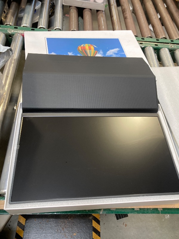 Photo 1 of *** SCREEN IS DAMAGED *** FOR PARTS ONLY *** Usparkle 18.5 Inch Portable Monitor, 120Hz 1080P FHD 100% sRGB USB-C HDMI Portable Travel Second Screen Monitor for Laptop, Portable Display with Smart Cover, VESA Compatible