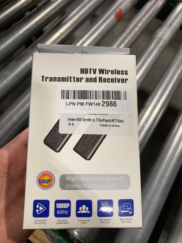 Photo 1 of Wireless HDMI Transmitter and Receiver 328FT/100M,4K Decode 1080P@60Hz Wireless HDMI Extender,Plug and Play Portable 2.4G&5G Dual Band for Streaming Video and Audio to Monitor from Laptop/TV Box