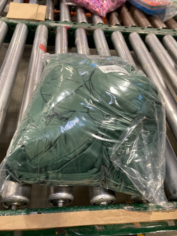 Photo 1 of 20ft x 10ft Hunter Green Backdrop Curtain for Parties Dark Green Wrinkle Free Backdrop Drapes Panels for Baby Shower Birthday Party Photo Photography Polyester Fabric Background Decoration