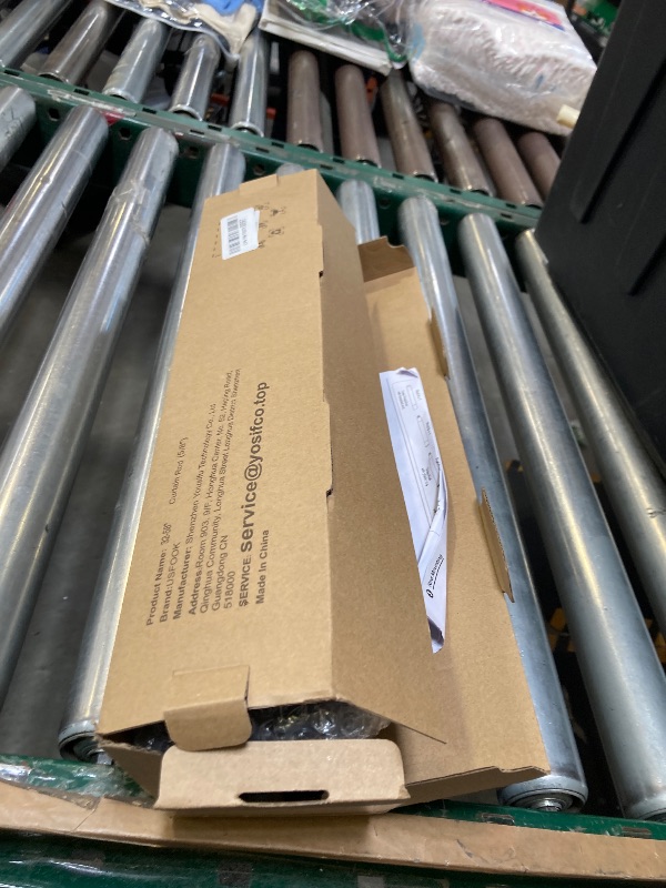 Photo 1 of 2 Pack No Drill Curtain Rods for windows 32 to 58 Inches, USFOOK 5/8 Inch without Drilling Curtain Rod with 3M Adhesive Holder, Renter Friendly Drapery Poles with Black Round Finials