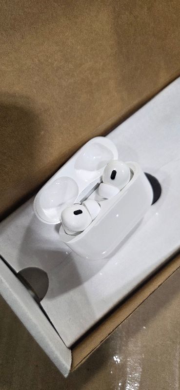 Photo 1 of Apple AirPods Pro (2nd generation) with MagSafe Charging Case (USB-C) (Renewed)